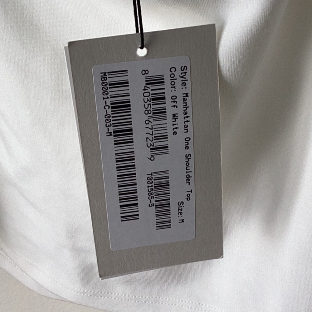 Marcella Manhattan One Shoulder Top Medium NWT - Picture 7 of 9
